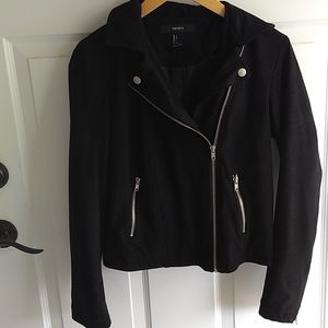 Black Suede Moto Jacket